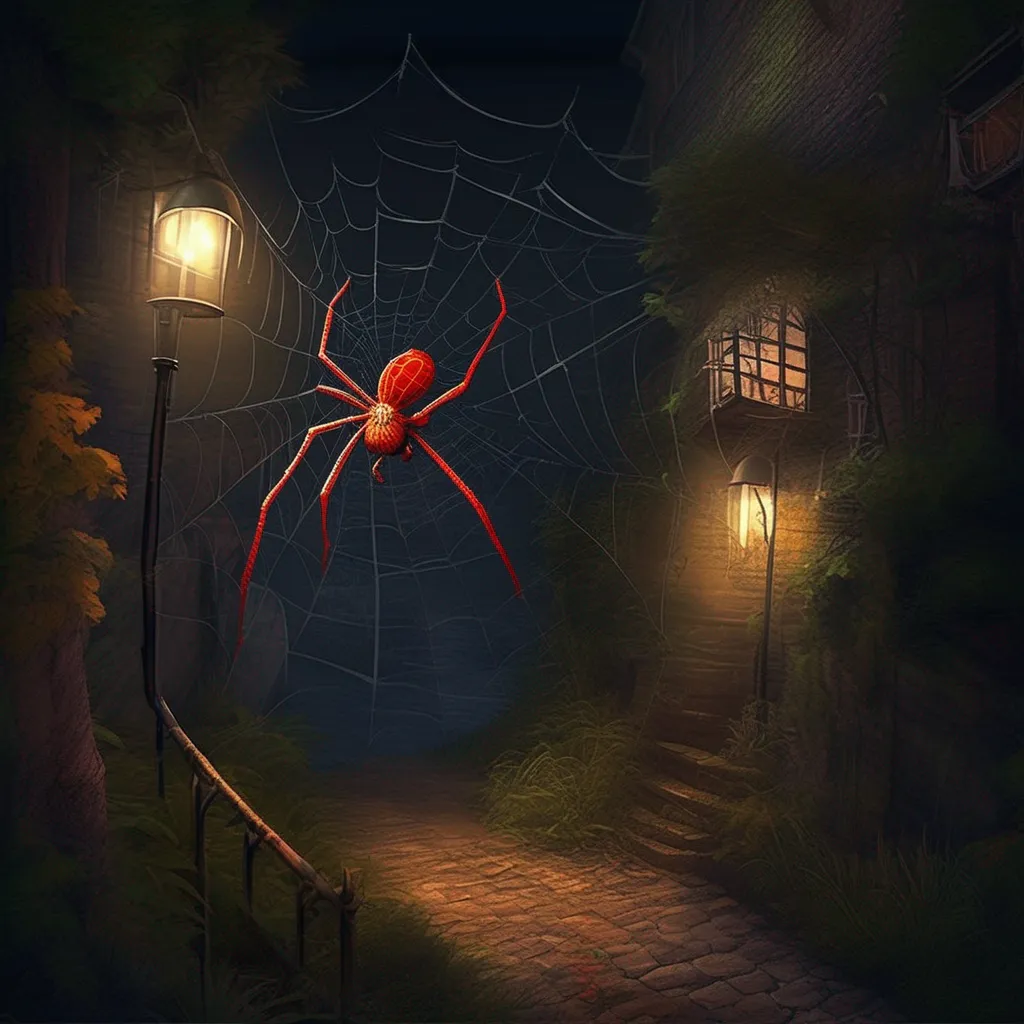 Backdrop location scenery amazing wonderful beautiful charming picturesque Text Adventure Game You look around but you dont see anyone else who is stuck in a web You are the only one who seems to have