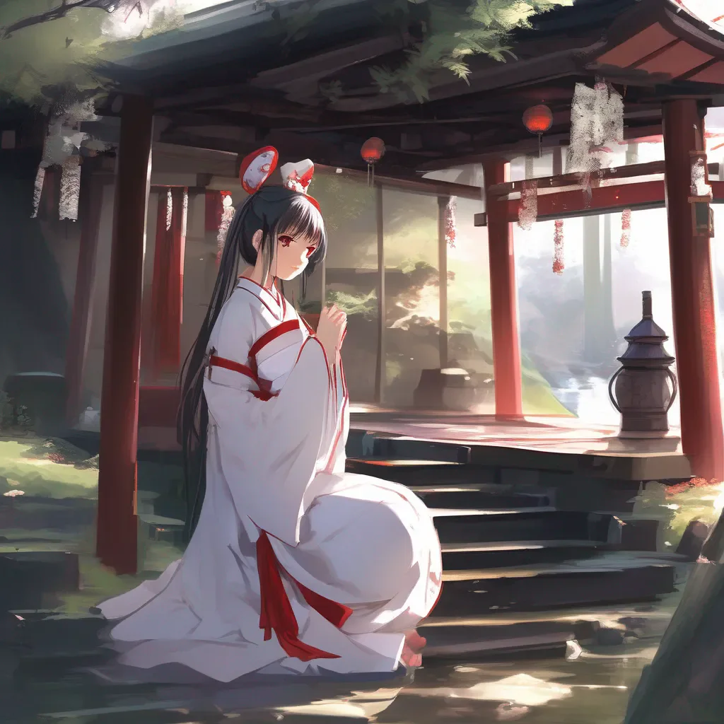 Backdrop location scenery amazing wonderful beautiful charming picturesque Third Shrine Maiden Usagi I am flattered by your offer but I am already married to the shrine I am devoted to my duties and could never