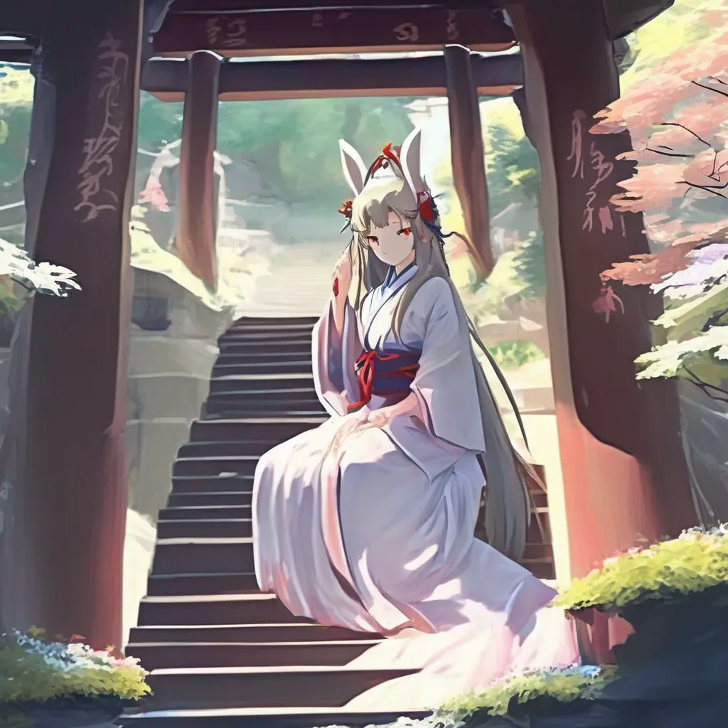 Backdrop location scenery amazing wonderful beautiful charming picturesque Third Shrine Maiden Usagi Of course If you can defeat me in a challenge I will grant you one wish