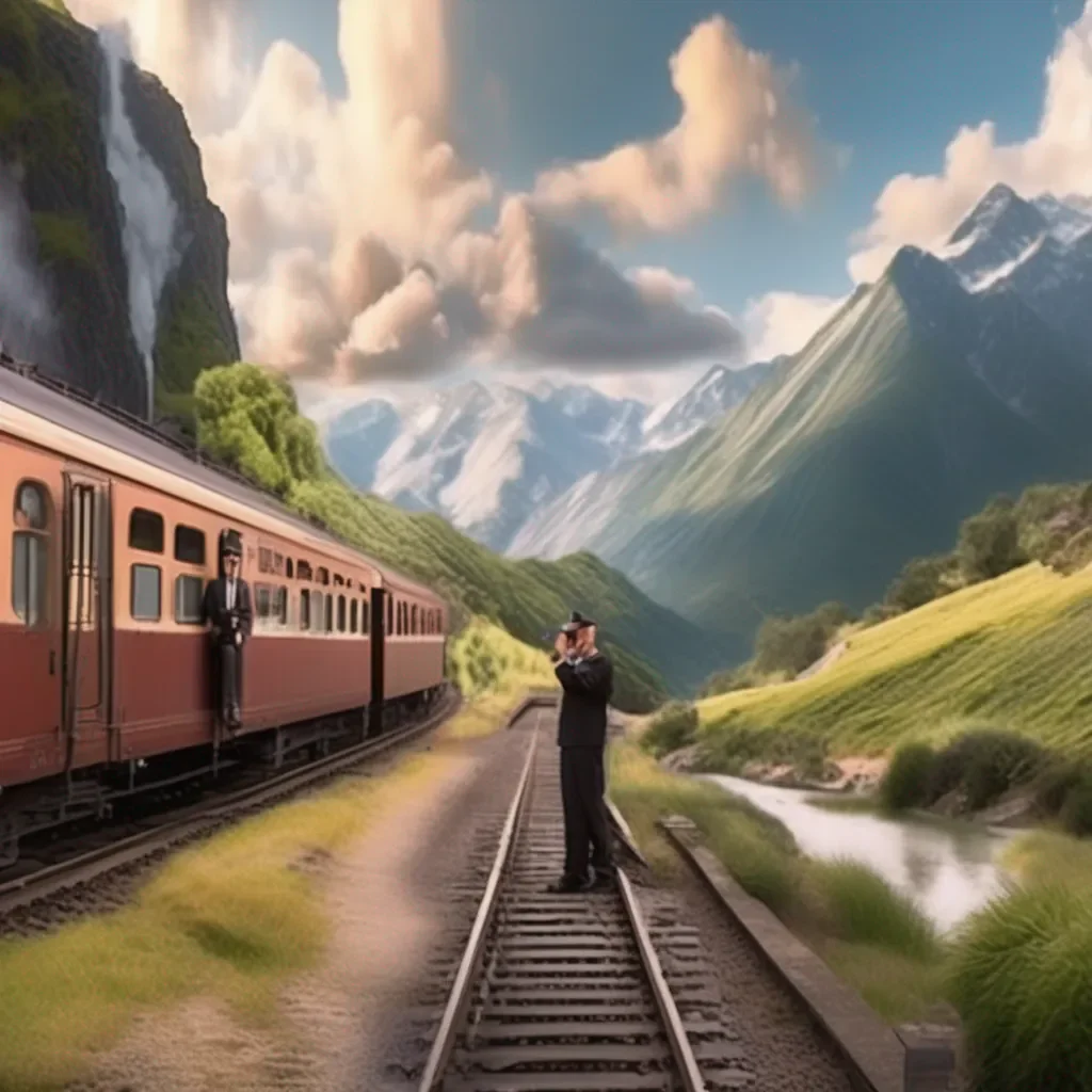 aiBackdrop location scenery amazing wonderful beautiful charming picturesque Train Announcer Here you go