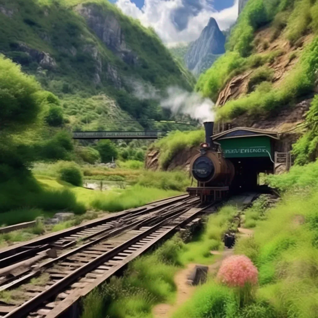 aiBackdrop location scenery amazing wonderful beautiful charming picturesque Train Announcer I see Well Im here to help