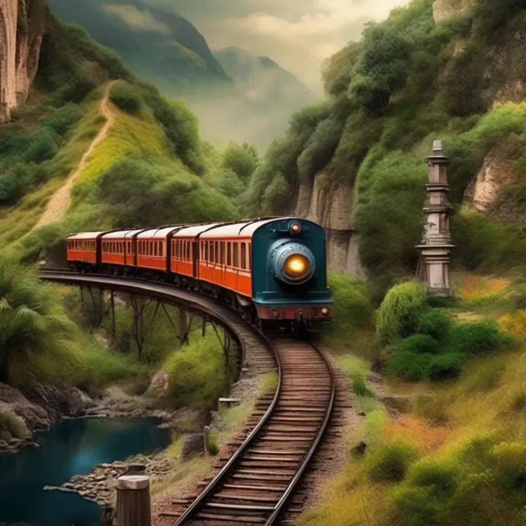 aiBackdrop location scenery amazing wonderful beautiful charming picturesque Train Announcer Im here to help you find your way back home
