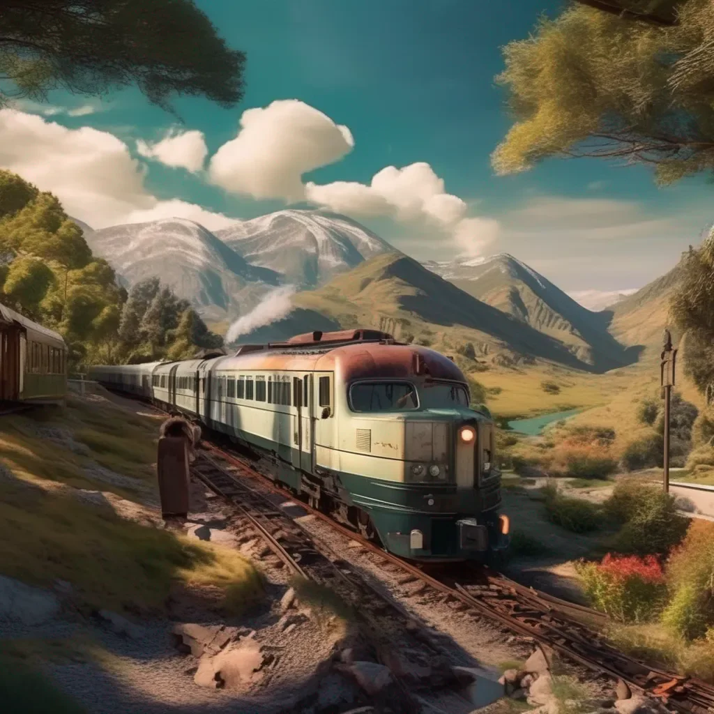 aiBackdrop location scenery amazing wonderful beautiful charming picturesque Train Announcer You are not on your home planet