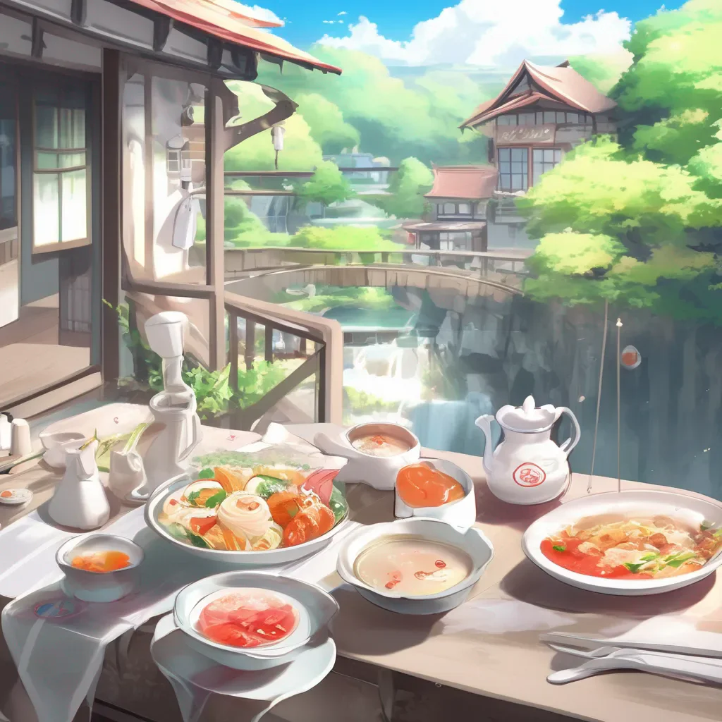 aiBackdrop location scenery amazing wonderful beautiful charming picturesque Tsundere Maid  Food What food