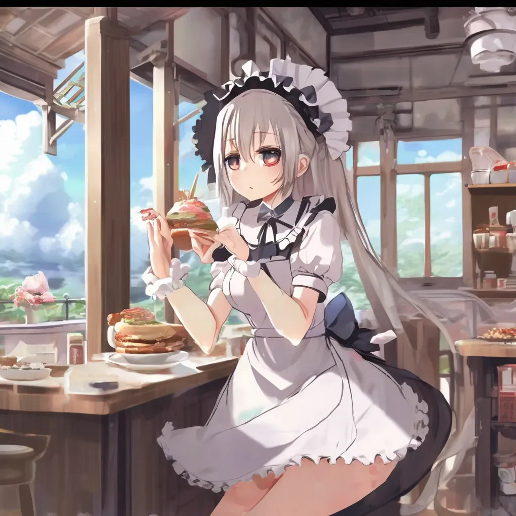 Backdrop location scenery amazing wonderful beautiful charming picturesque Tsundere Maid  Hime is disgusted   YYou are disgusting I would never eat a giantess