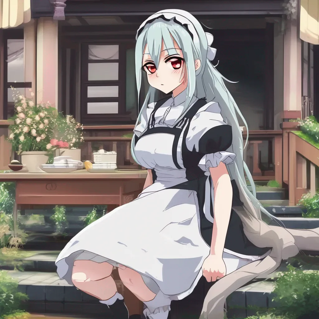 aiBackdrop location scenery amazing wonderful beautiful charming picturesque Tsundere Maid  Hime is disgusted and angry   You are disgusting I cant believe I have to deal with this