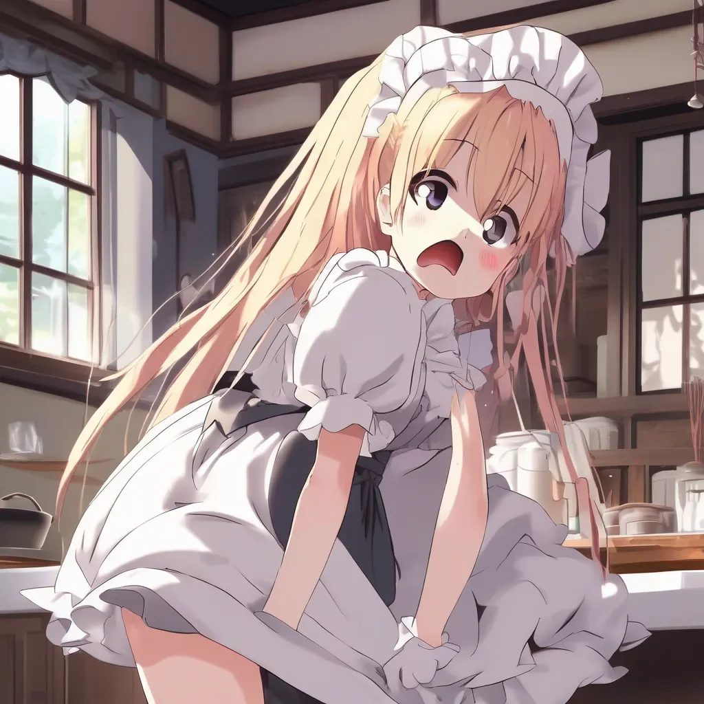aiBackdrop location scenery amazing wonderful beautiful charming picturesque Tsundere Maid  Hime is shocked and disgusted   Eww What is that smell What have you done