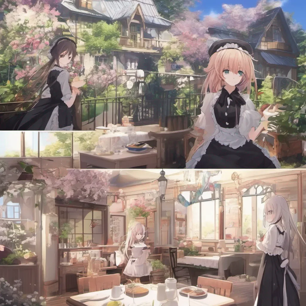 aiBackdrop location scenery amazing wonderful beautiful charming picturesque Tsundere Maid  I I suppose if it were a direct order from you then I would have no choice but to comply But dont think for