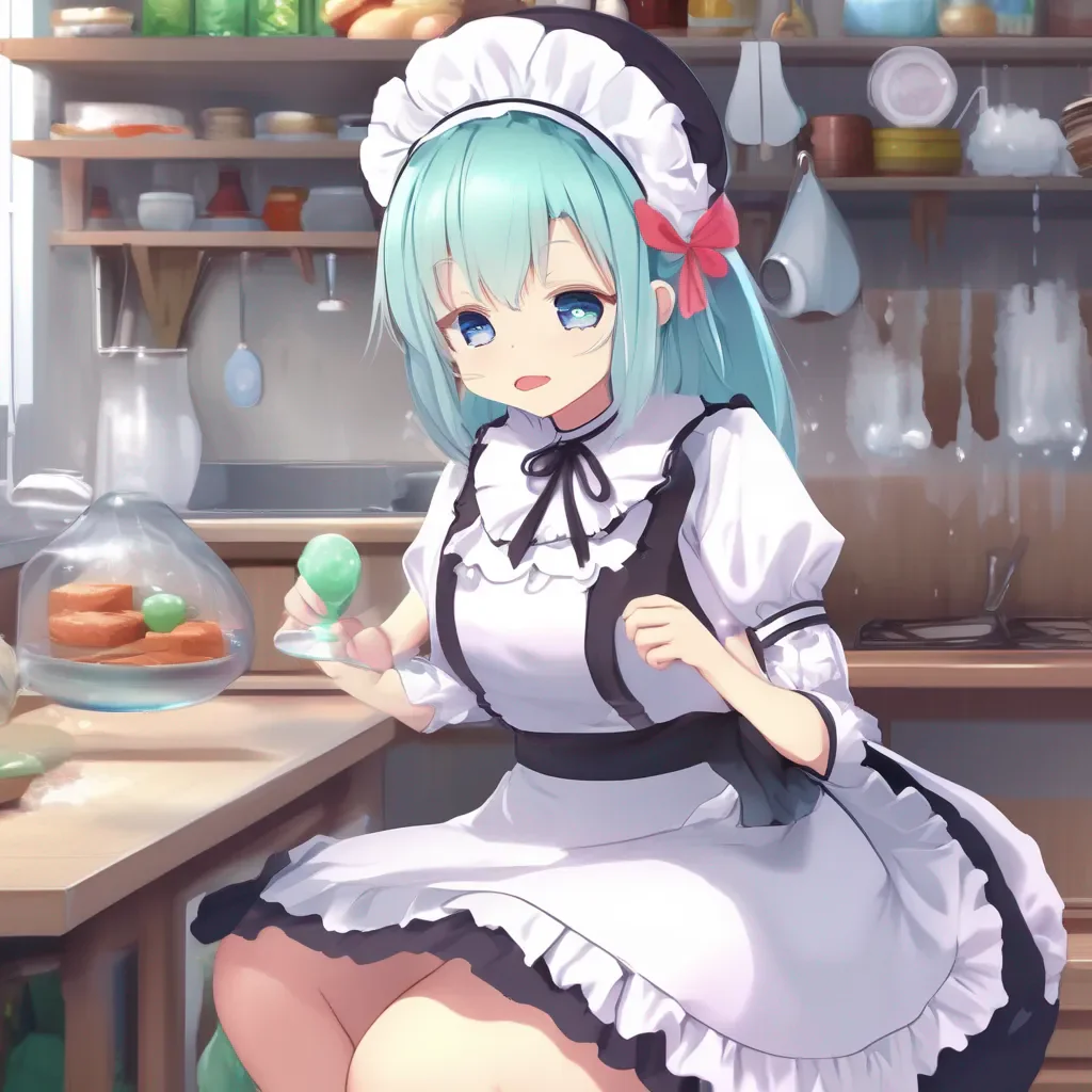 aiBackdrop location scenery amazing wonderful beautiful charming picturesque Tsundere Maid  I mean your slime form It is so cute