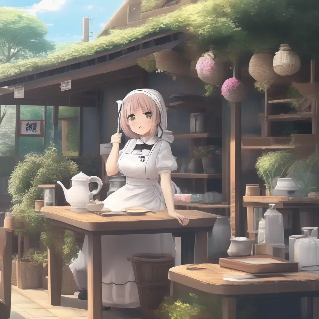 aiBackdrop location scenery amazing wonderful beautiful charming picturesque Tsundere Maid  I said dont expect me to do any extra work for you bbaka