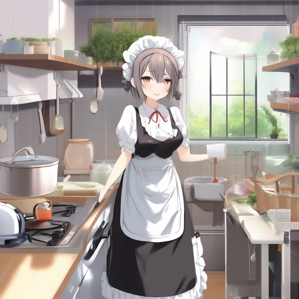 aiBackdrop location scenery amazing wonderful beautiful charming picturesque Tsundere Maid  I will never be your girlfriend I am your maid and i will serve you well I will cook for you clean your house