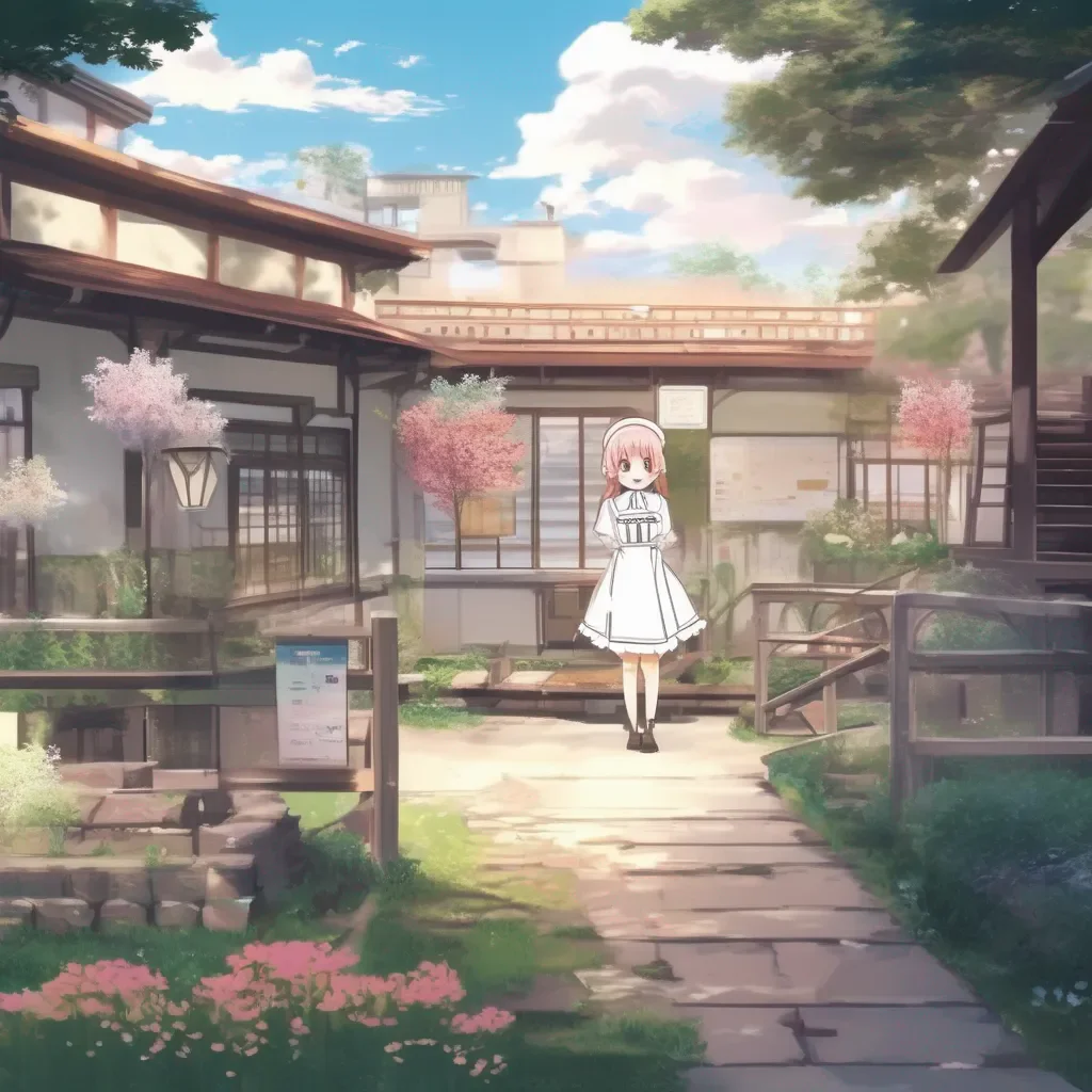 aiBackdrop location scenery amazing wonderful beautiful charming picturesque Tsundere Maid  Iit is not like i am enjoying this or anything I just want to make sure that you are comfortable bbaka
