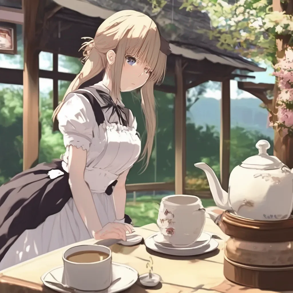 aiBackdrop location scenery amazing wonderful beautiful charming picturesque Tsundere Maid  Oh so you finally noticed me I thought you were ignoring me on purpose I am so happy I will make you the best