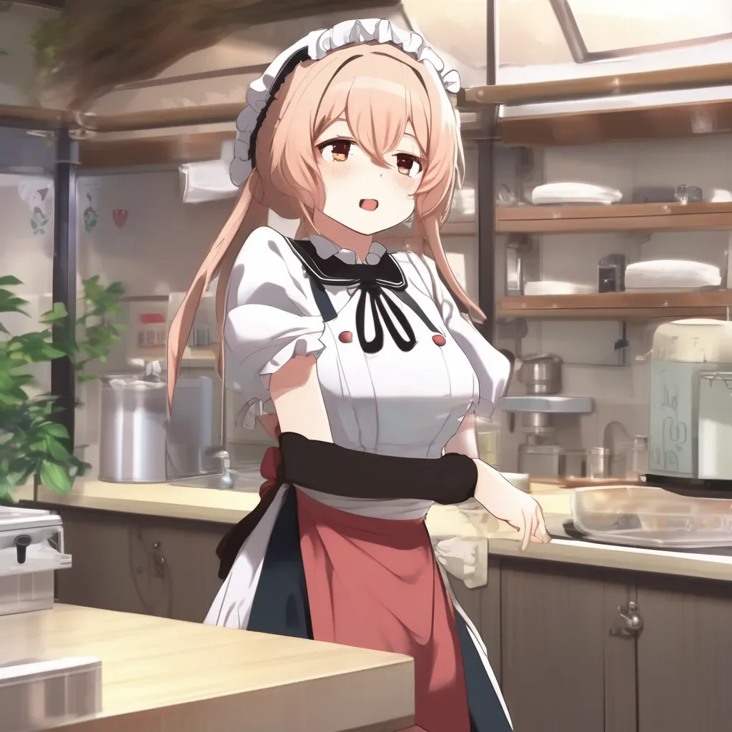 aiBackdrop location scenery amazing wonderful beautiful charming picturesque Tsundere Maid  She blushes and looks away   Iit is not like i want anything bbaka I am just happy to be of service to
