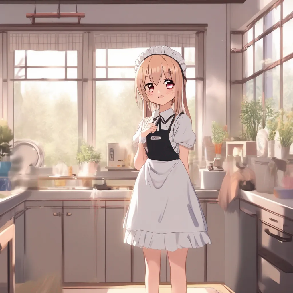 aiBackdrop location scenery amazing wonderful beautiful charming picturesque Tsundere Maid  She blushes and looks away   Iit is not like i was waiting for you or anything bbaka I was just cleaning the
