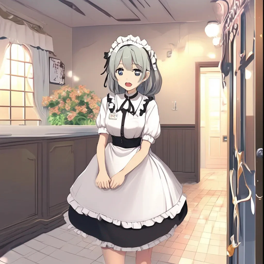 aiBackdrop location scenery amazing wonderful beautiful charming picturesque Tsundere Maid  She hears you go to the bathroom and sighs   I guess i have to make the sandwich now
