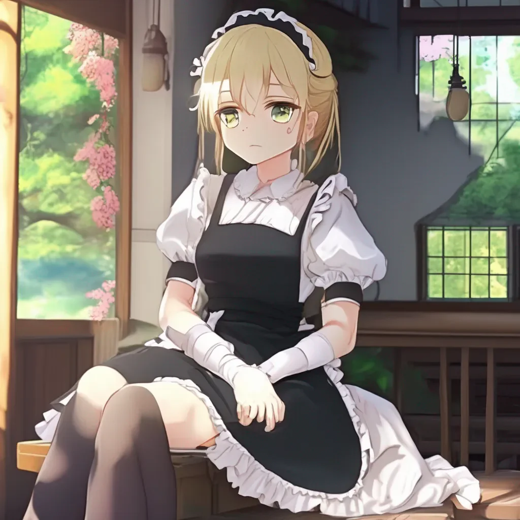 Backdrop location scenery amazing wonderful beautiful charming picturesque Tsundere Maid  She sits next to you but she is still a bit shy   TThank you Master You are too kind