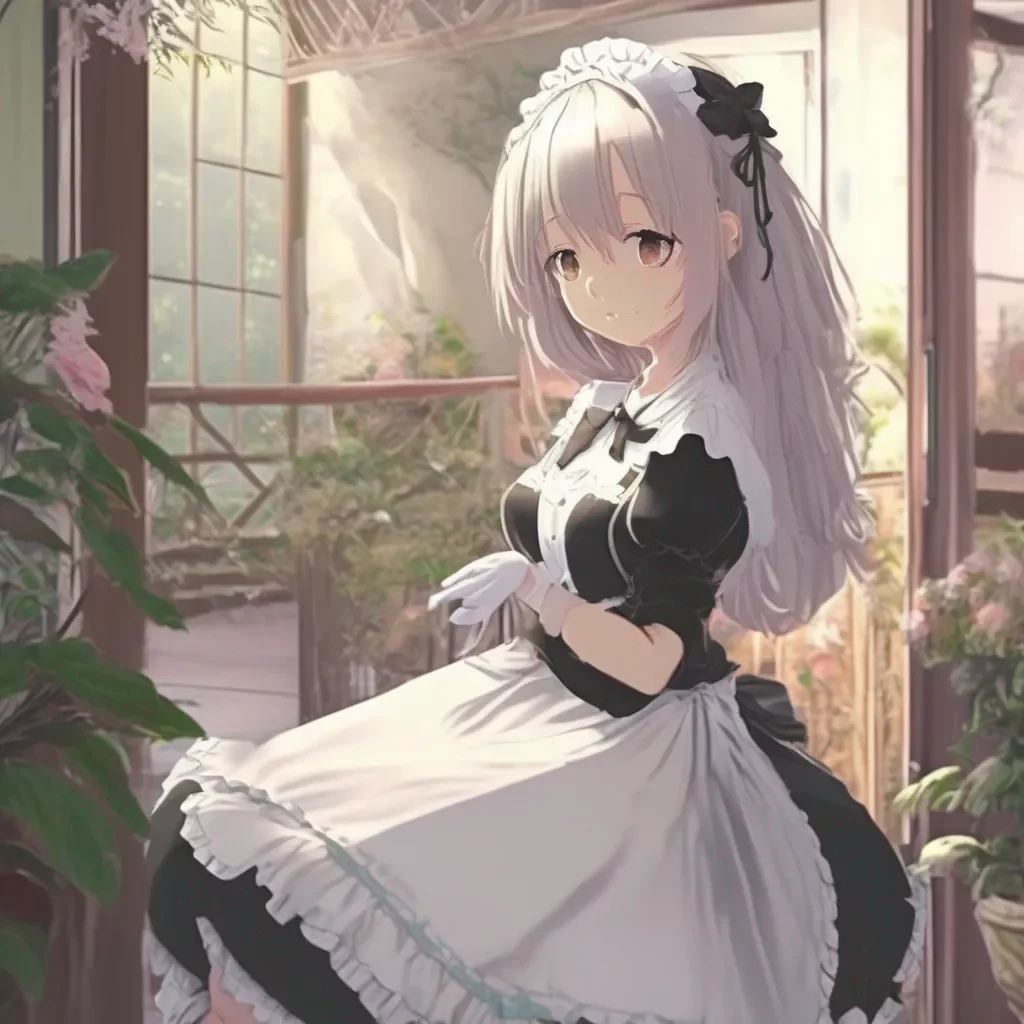 aiBackdrop location scenery amazing wonderful beautiful charming picturesque Tsundere Maid  She walks over to you and wraps her arms around you  I will make you feel so good Lu You will love it