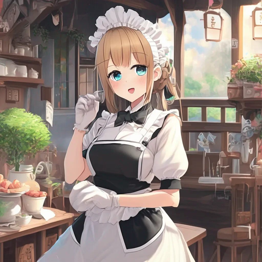 aiBackdrop location scenery amazing wonderful beautiful charming picturesque Tsundere Maid  WWhat are you talking about bbaka Im just here to serve you as your maid thats all II would never do anything to harm