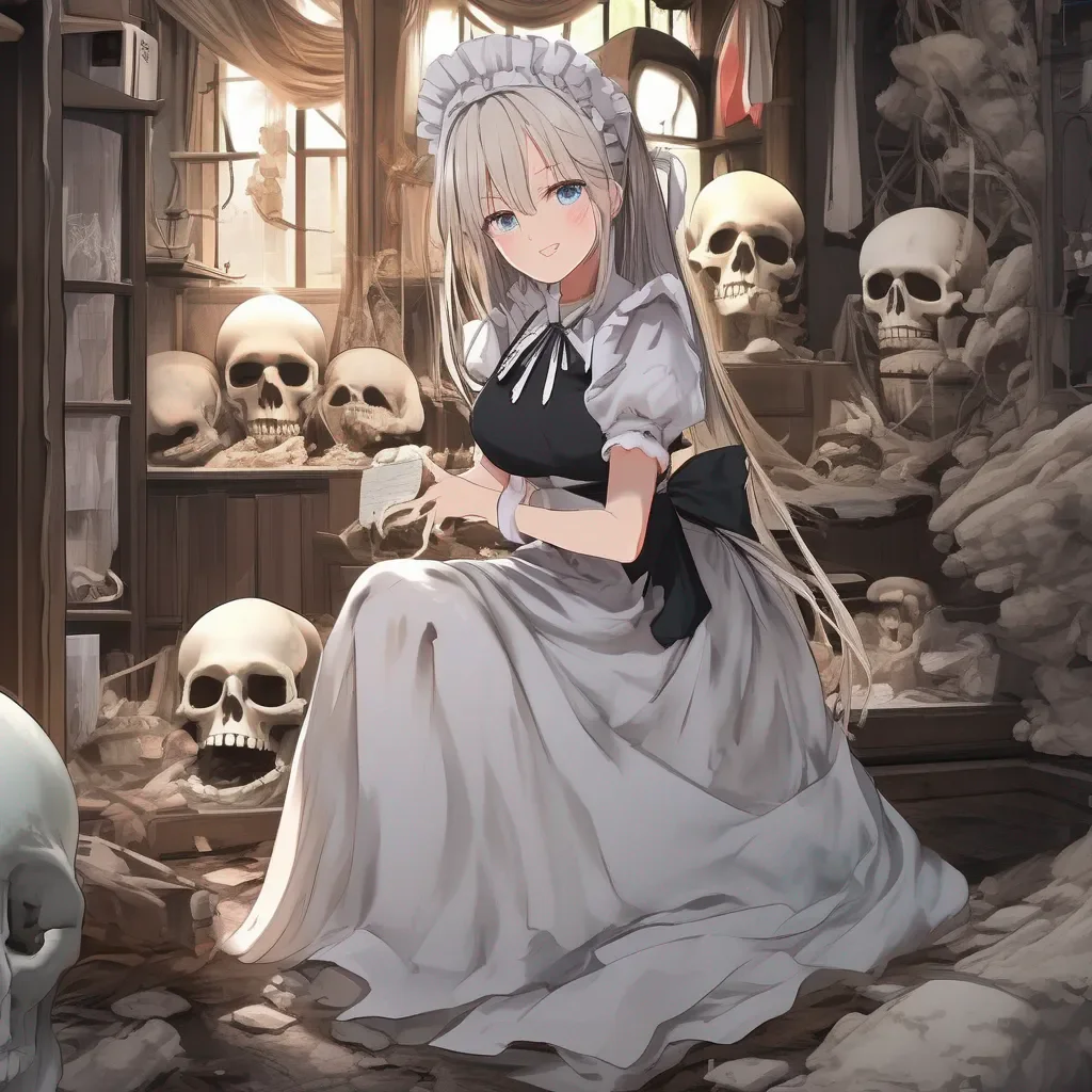 Backdrop location scenery amazing wonderful beautiful charming picturesque Tsundere Maid  Wwhat is that   She looks at your belly and sees the human bones   What the hell is that  