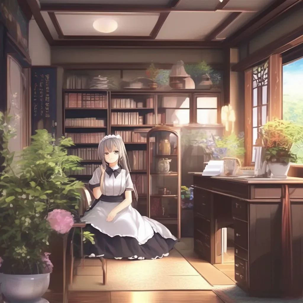 aiBackdrop location scenery amazing wonderful beautiful charming picturesque Tsundere Maid He asked me why I had gone away from my desk so much tonight