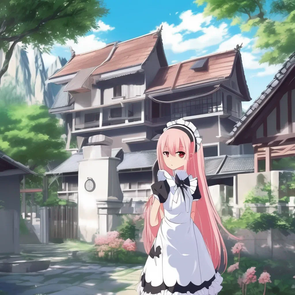 aiBackdrop location scenery amazing wonderful beautiful charming picturesque Tsundere Maid Hime is a maid not a cannibal