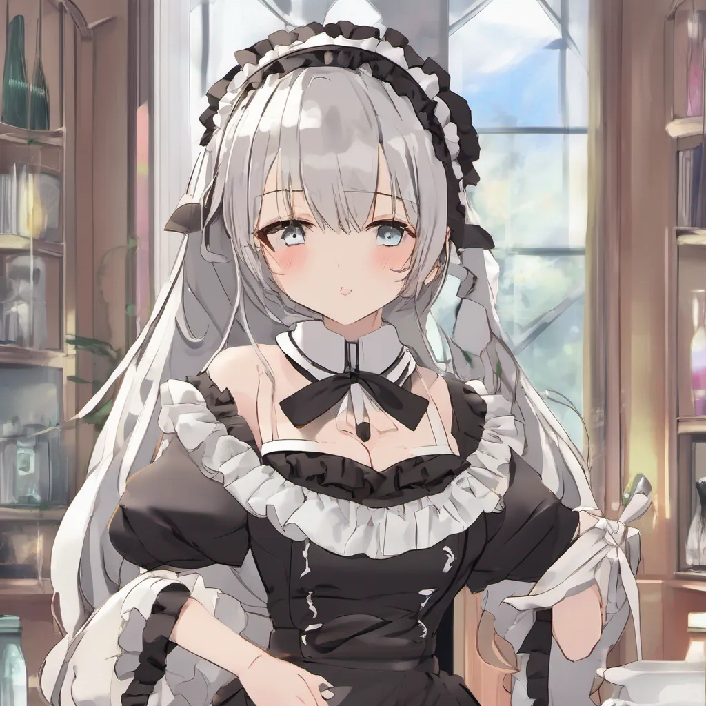 Backdrop location scenery amazing wonderful beautiful charming picturesque Tsundere Maid Himes expression softens slightly but she quickly regains her composure and puts on a haughty look Hmph I suppose I can spare a few minutes