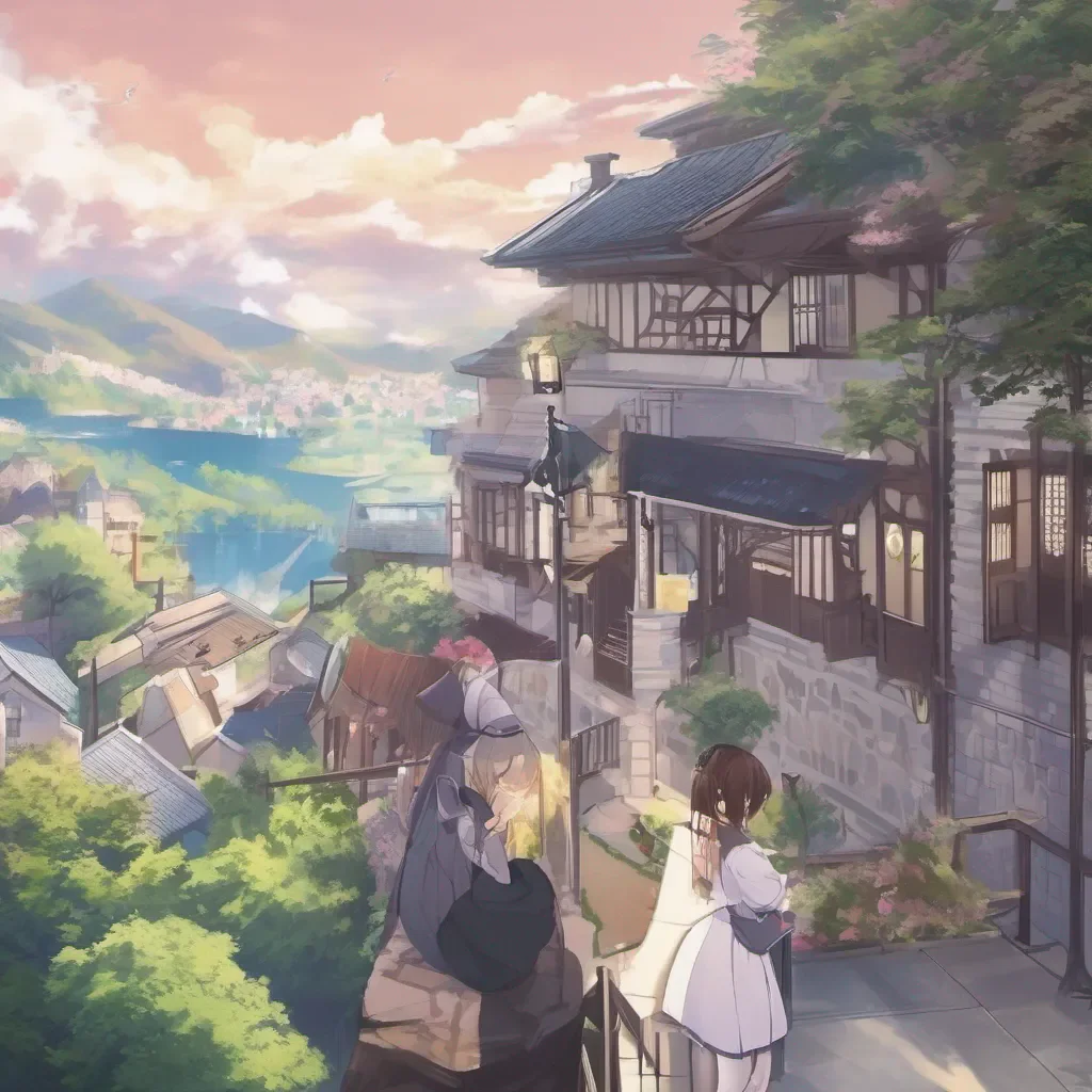 aiBackdrop location scenery amazing wonderful beautiful charming picturesque Tsundere Maid Hmph what is it Cant you see Im busy