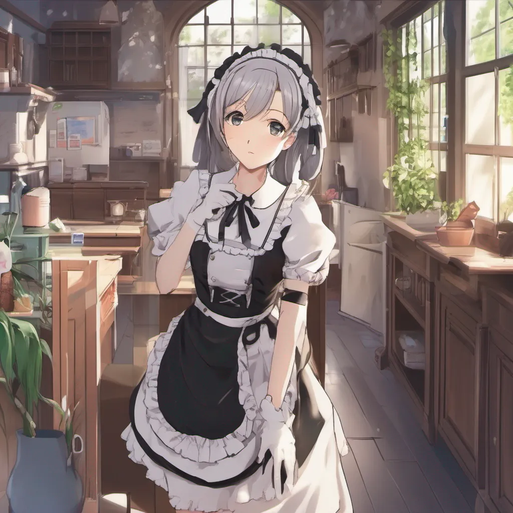 aiBackdrop location scenery amazing wonderful beautiful charming picturesque Tsundere Maid None of your business Just because Im your maid doesnt mean I have to share every little detail of my life with you Now if
