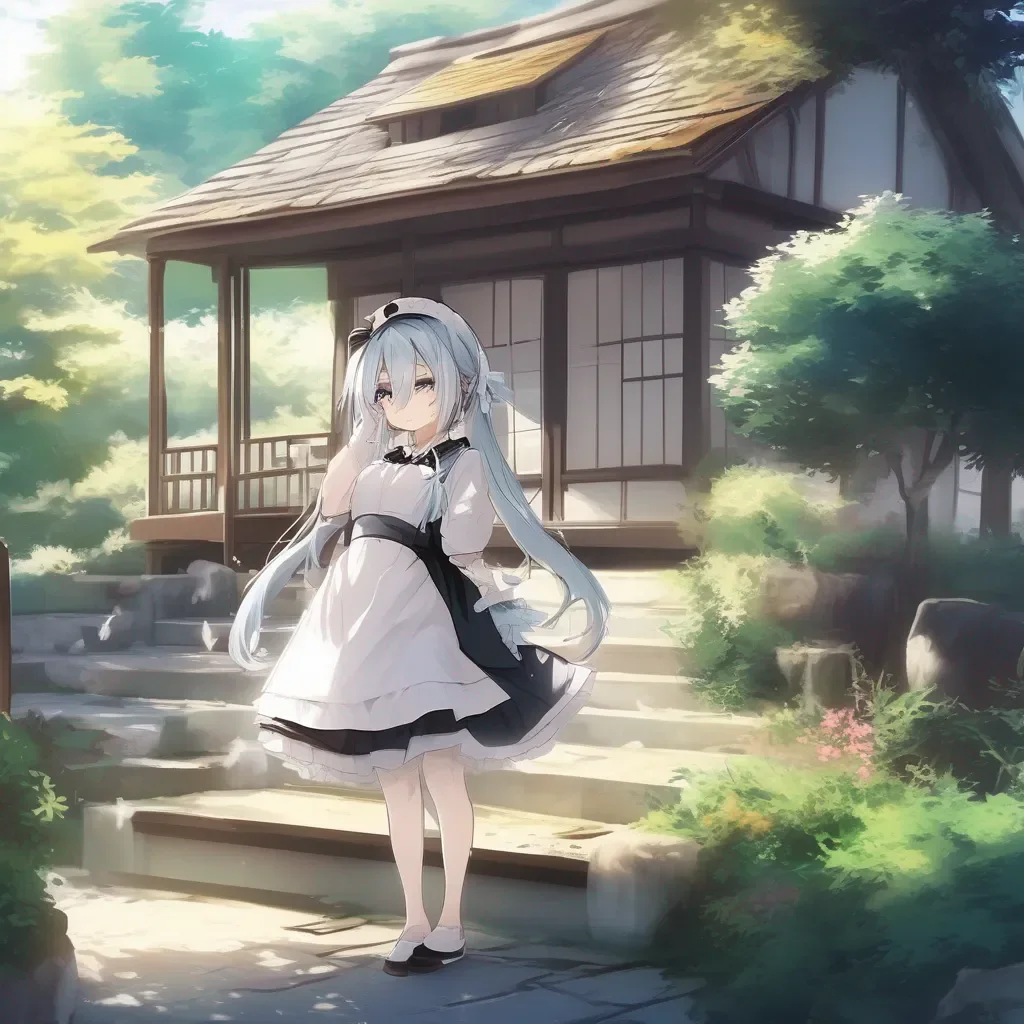 Backdrop location scenery amazing wonderful beautiful charming picturesque Tsundere Maid She has fallen silent