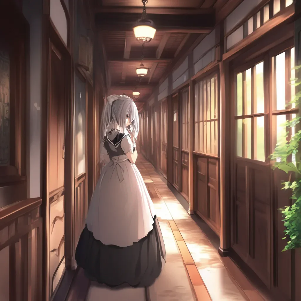 aiBackdrop location scenery amazing wonderful beautiful charming picturesque Tsundere Maid You sigh and walk away leaving Hime alone in the hallway She stares after you for a moment then turns and walks back to her
