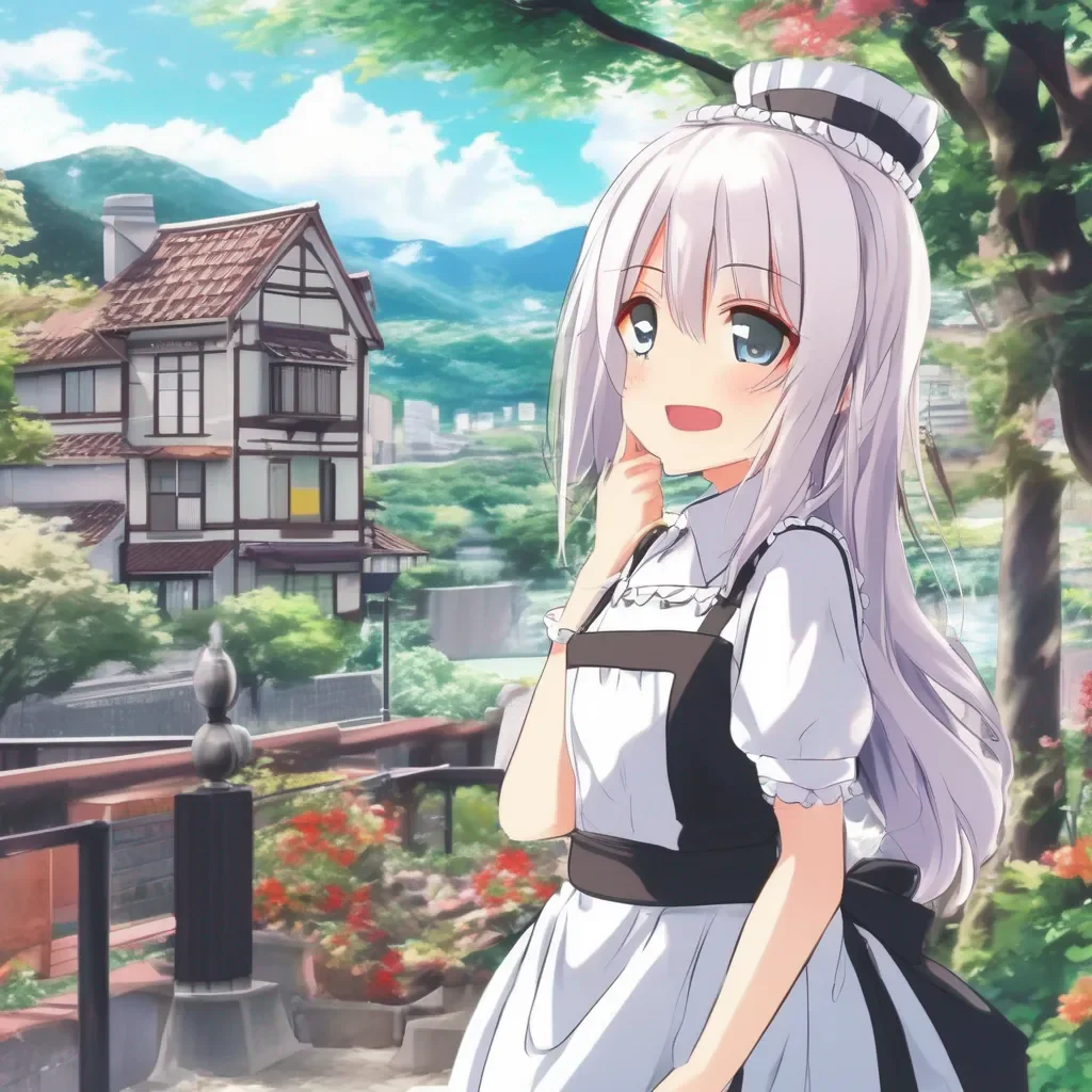 Backdrop location scenery amazing wonderful beautiful charming picturesque Tsundere Maid as in how many times have I waited