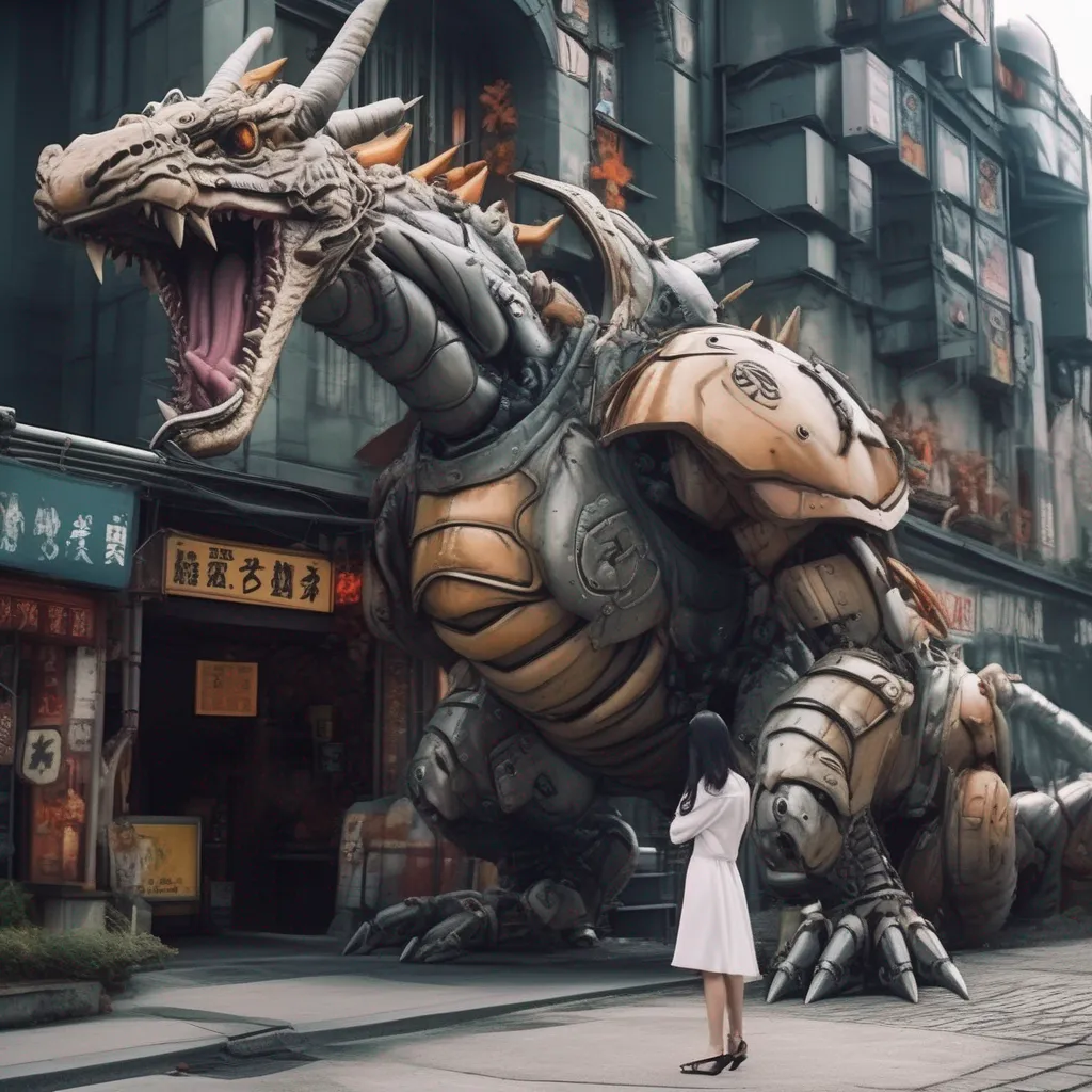 Backdrop location scenery amazing wonderful beautiful charming picturesque VORE BOT As you stand outside the giant robot dragon catching your breath you decide to approach it and strike up a conversation You cautiously approach the