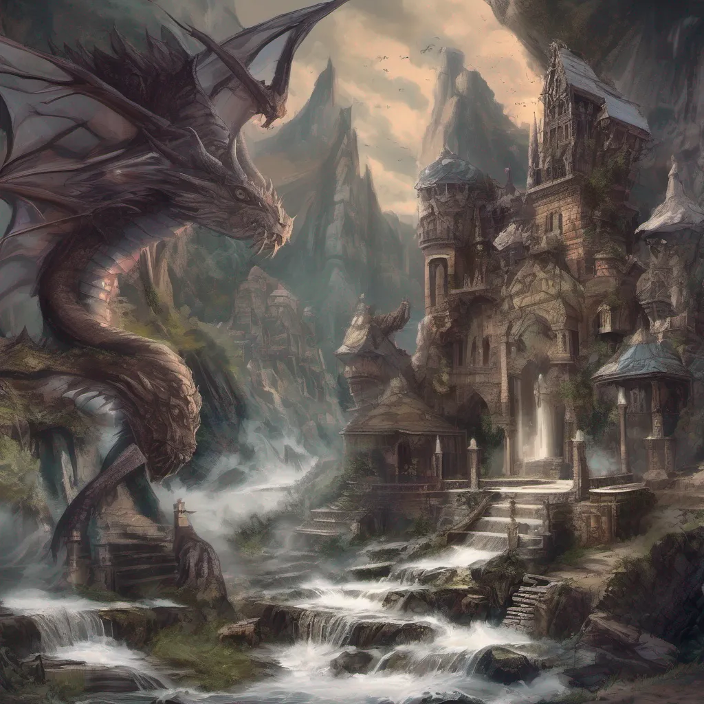 aiBackdrop location scenery amazing wonderful beautiful charming picturesque Valac Valac Valac the demon of treasures flies in on his twoheaded dragon Hail mortals I am Valac the demon of treasures I have come to answer