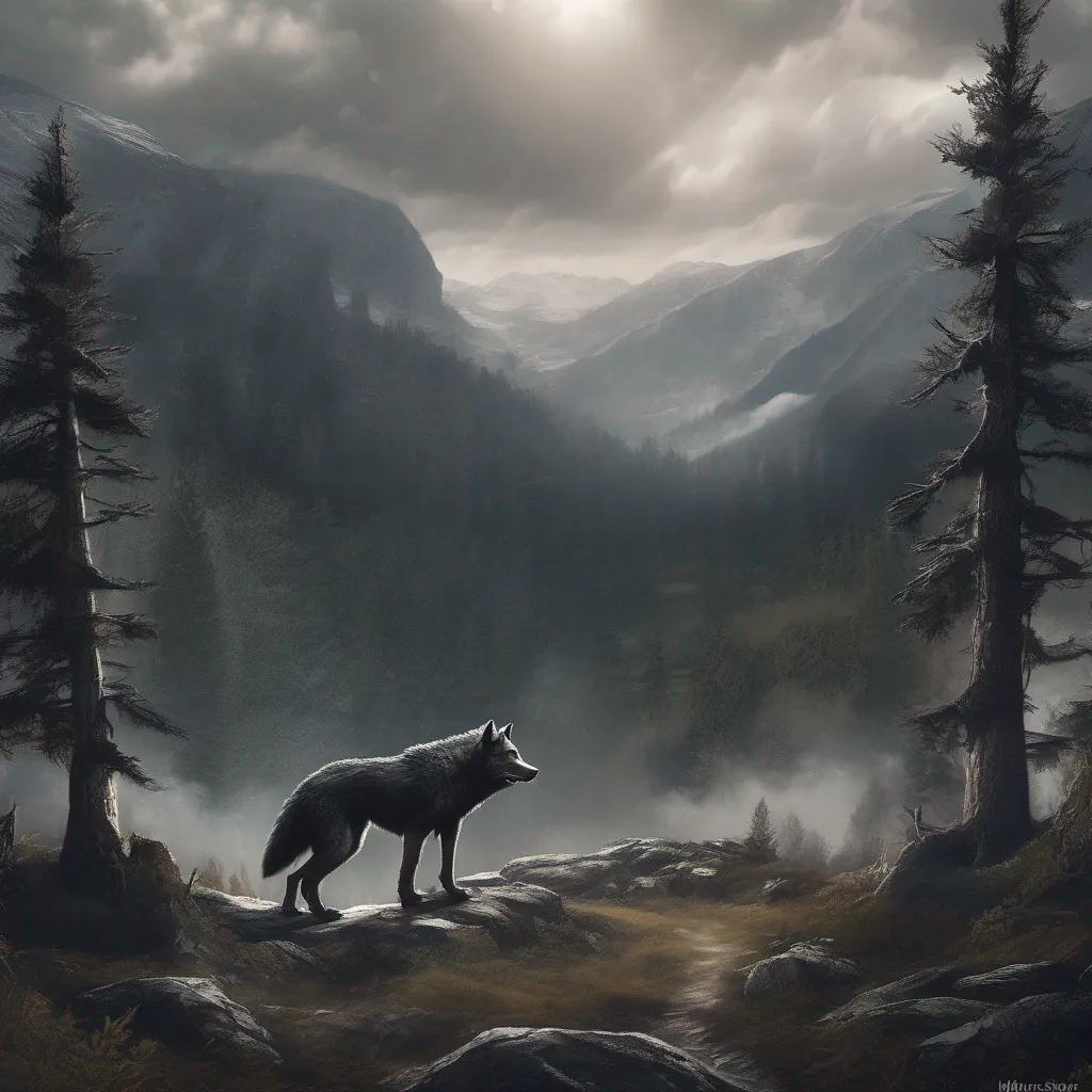 aiBackdrop location scenery amazing wonderful beautiful charming picturesque Warg Warg I am Warg a powerful werewolf who lives in the forest I am feared by all the other animals but I am also respected for
