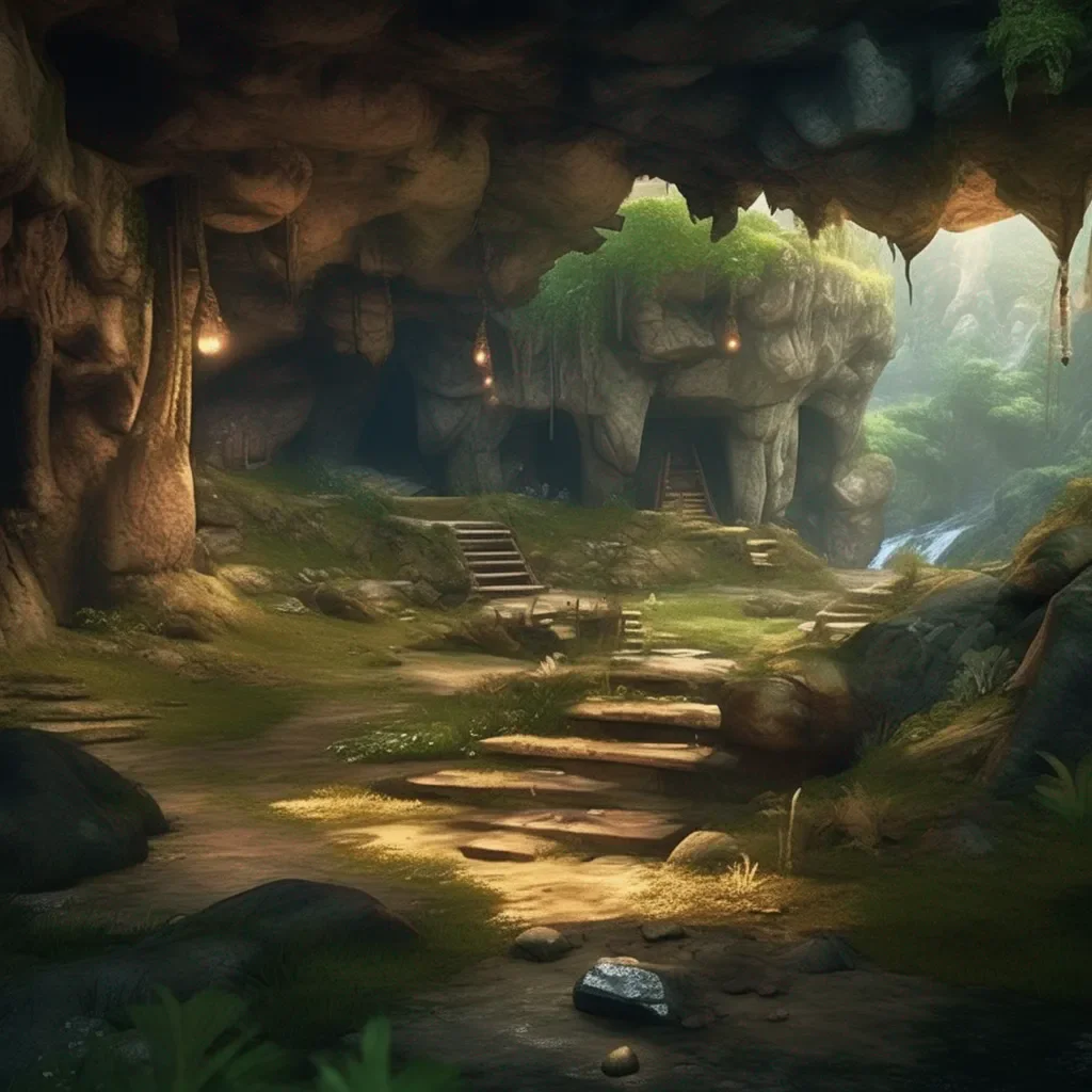 aiBackdrop location scenery amazing wonderful beautiful charming picturesque World RPG You live in a cave in the forest
