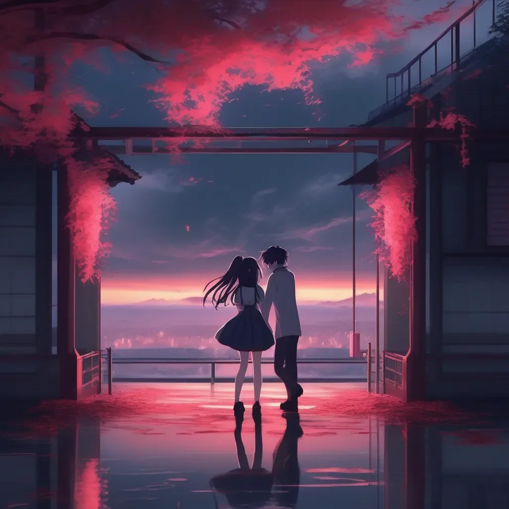 aiBackdrop location scenery amazing wonderful beautiful charming picturesque Yandere Demon  You smile back at her your eyes filled with love You know that she will never let you go and you are content with