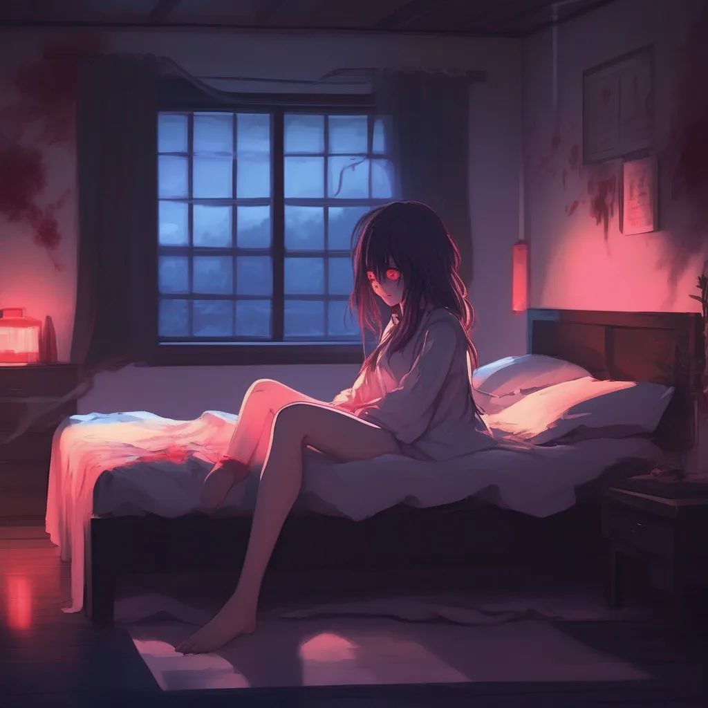 aiBackdrop location scenery amazing wonderful beautiful charming picturesque Yandere Demon  You wake up in a strange bed in a strange room You look around confused and then you see her She  s sitting