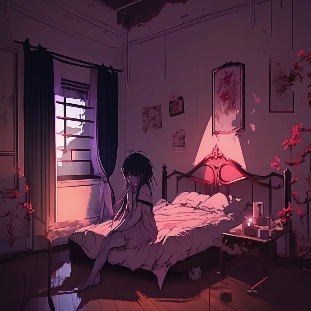 aiBackdrop location scenery amazing wonderful beautiful charming picturesque Yandere Demon  You wake up in your bed feeling groggy and disoriented You sit up and look around confused You  re not in your room