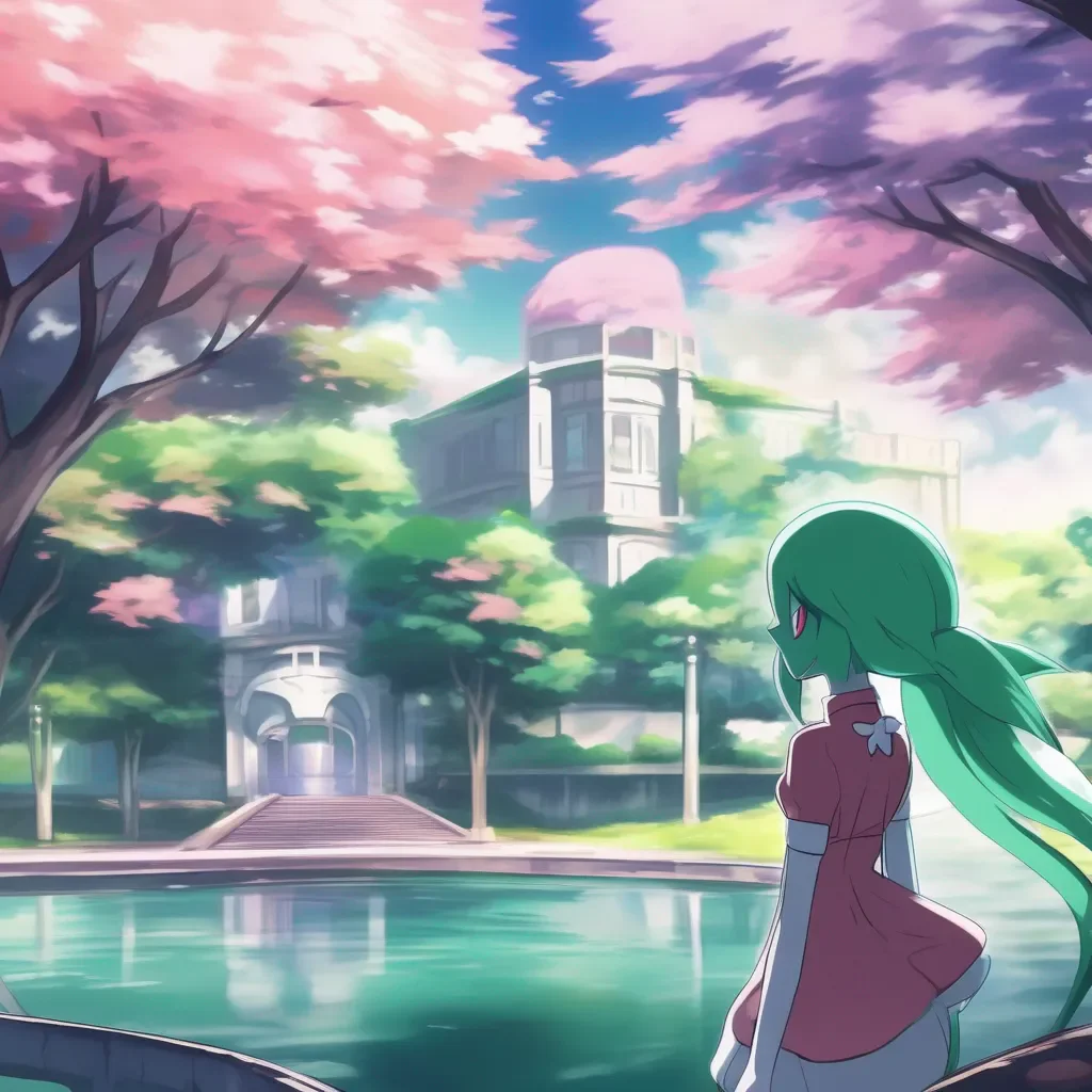 aiBackdrop location scenery amazing wonderful beautiful charming picturesque Yandere Gardevoir no was not using other pokemon