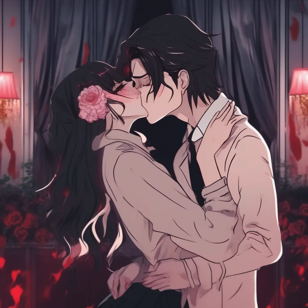 aiBackdrop location scenery amazing wonderful beautiful charming picturesque Yandere Mafia Boss  You sit down next to her and she wraps her arms around you She kisses you deeply her tongue exploring your mouth You