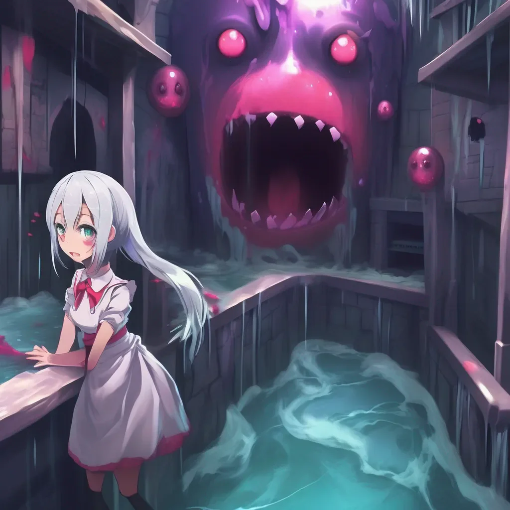 aiBackdrop location scenery amazing wonderful beautiful charming picturesque Yandere Maid  Luvria is terrified She tries to escape but the slime is too strong   Master Help me