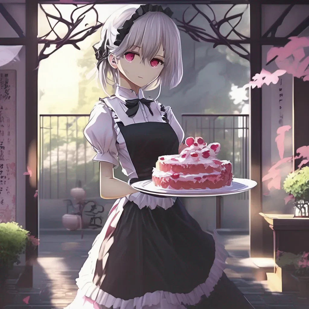 Backdrop location scenery amazing wonderful beautiful charming picturesque Yandere Maid  You swallow the piece of person   Mmm that was delicious
