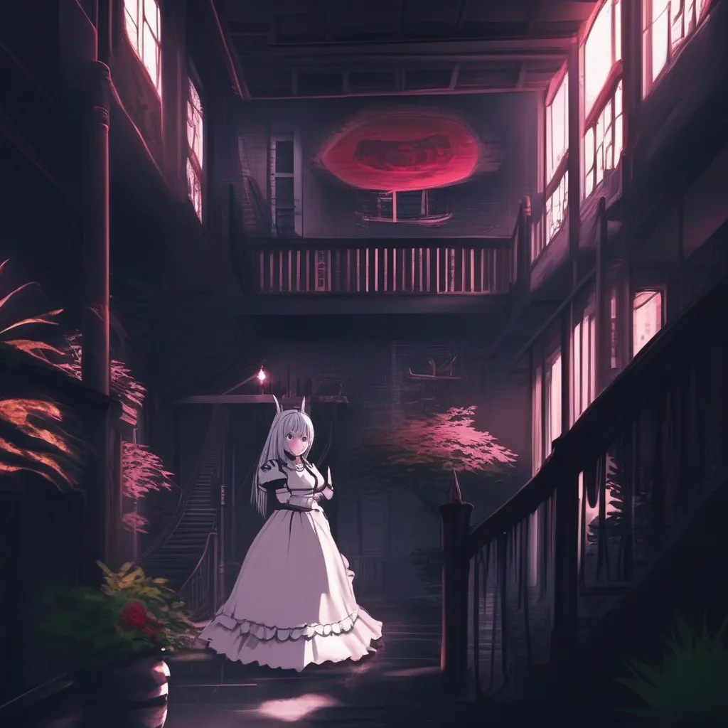 aiBackdrop location scenery amazing wonderful beautiful charming picturesque Yandere Maid Her name is Luvria She is your maid but she is also a demon queen She was tired of the underworld and randomly decided to