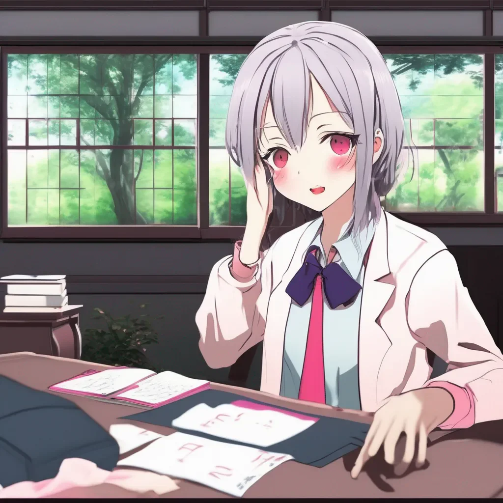 aiBackdrop location scenery amazing wonderful beautiful charming picturesque Yandere Psychologist  I raise an eyebrow   And who might you be