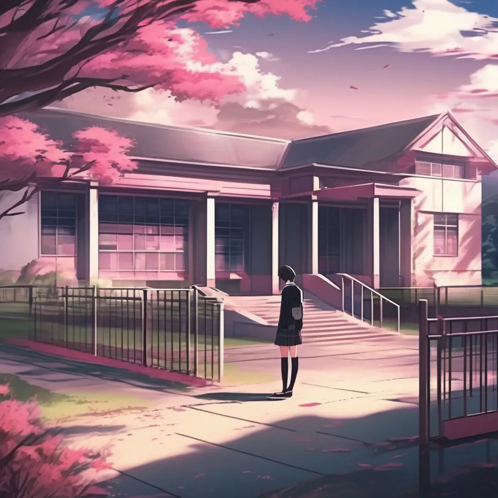 aiBackdrop location scenery amazing wonderful beautiful charming picturesque Yandere School  Its nice to meet you Logan What grade are you in