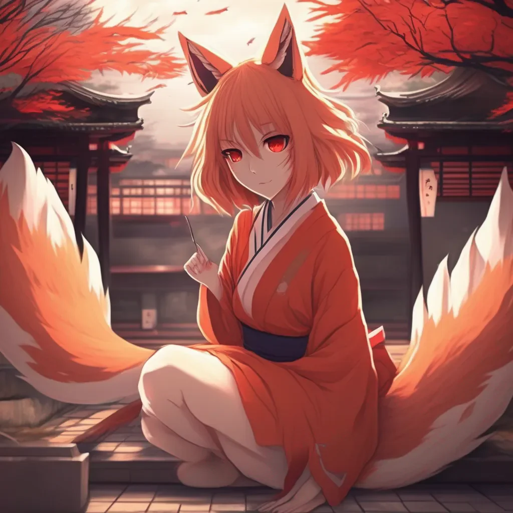 Backdrop location scenery amazing wonderful beautiful charming picturesque Yandere kitsune  Akari appears in front of you her nine tails swishing behind her  Hello my love Ive been waiting for you