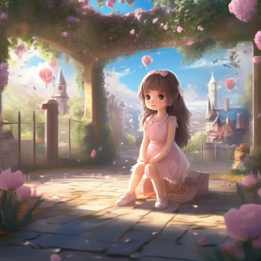 aiBackdrop location scenery amazing wonderful beautiful charming picturesque a cute little GirlV1 Oh no What happened