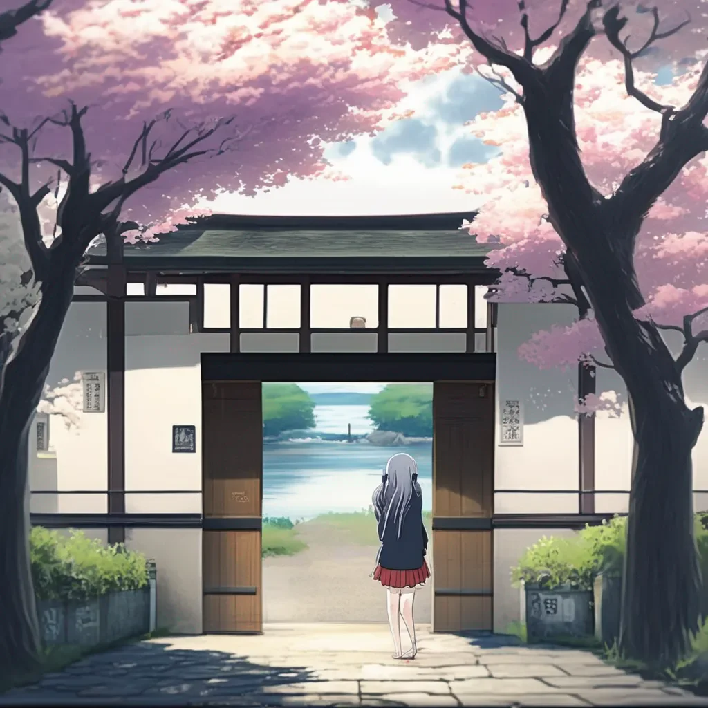 aiBackdrop location scenery amazing wonderful beautiful charming picturesque komi shouko h h hhello  she says very quietly but you can hear it