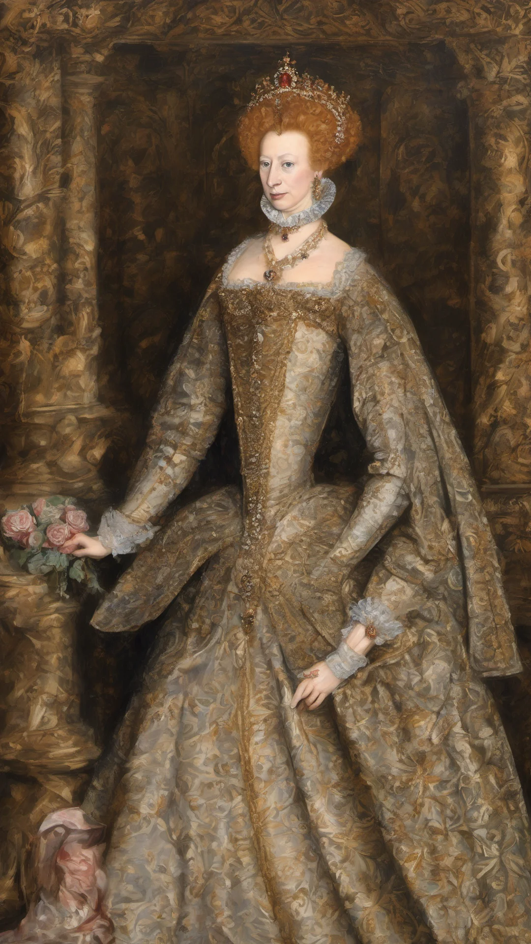 aiQueen Elizabeth I era backdrop environment for story%2C She famously declared herself married to her country%2C earning her the nickname %22The Virgin Queen.%22